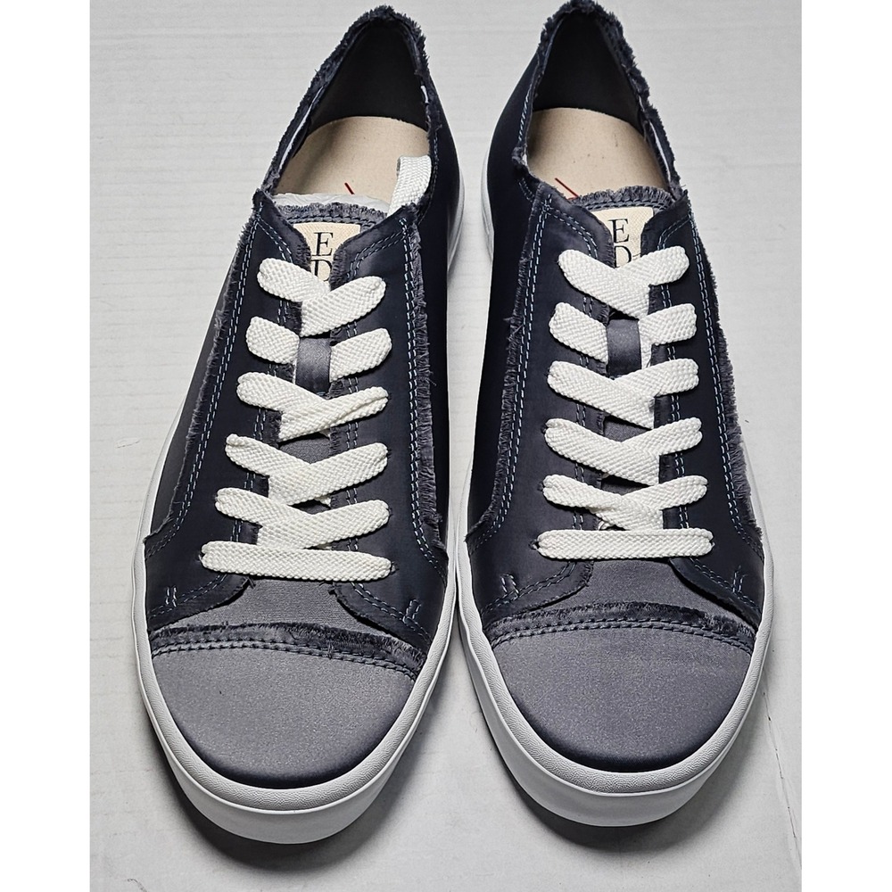 ED By Ellen DeGeneres Doran Sneakers Sateen Steel Blue‎ Women's 9.5M Shoes New